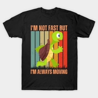 funny turtle running T-Shirt